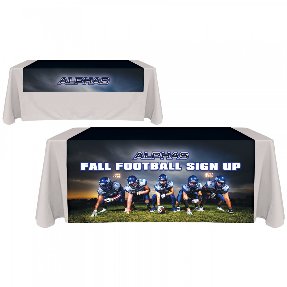 Promotional 60" x 72" Knit Polyester Custom Table Runner Promotional 60" x 72" Knit Polyester Custom Table Runner