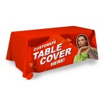 Custom Table Cover - Front Panel - Digital - Poly Poplin with Logo