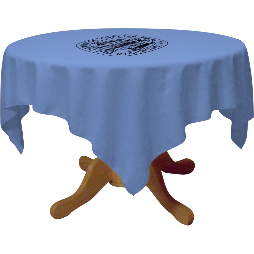 Custom Imprinted 36" Draped Square Table Throw (1 Color Print)
