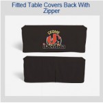 Fitted Zipped Back Tablecloth 4 feet Custom Printed