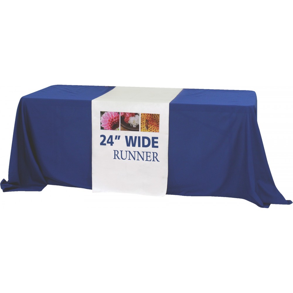Customized 24" Wide Full Coverage Table Runner Customized 24" Wide Full Coverage Table Runner