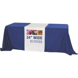 24" Wide Full Coverage Table Runner with Logo