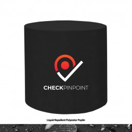 Liquid Repellent 30" Round Barrel Table Cover, Fitted with Logo  Liquid Repellent 30" Round Barrel Table Cover, Fitted with Logo