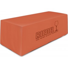 8' Fitted Table Cover (1 Color Print) with Logo  8