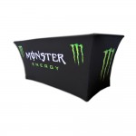 6Ft Dye Sublimated Stretch Fit Table Cover with Logo