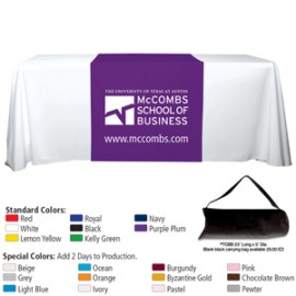 Customized "Roger 6" 60" Long Table Runner (Screen Imprint)  Customized "Roger 6" 60" Long Table Runner (Screen Imprint)
