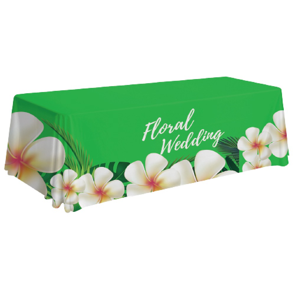 8' Premium 4-Sided Table Throw with Logo 8' Premium 4-Sided Table Throw with Logo