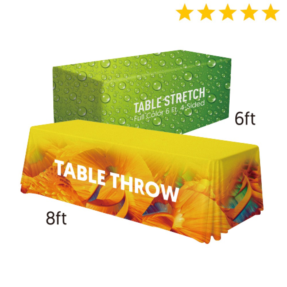 Promotional 6'/8' Premium Convertible Table Throw
