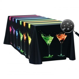 6' Fully Dye Sublimated Liquid Repellant Table Throw with Logo