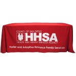 Custom Imprinted 6' Loose Table Cover Throw w/Silk Screen