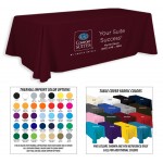 8' Premium 3-Color Thermal Transfer Table Cover Custom Imprinted