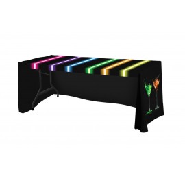 4' Fully Dye Sublimated 3 Sided Fitted Ploy Table Cover with Logo  4