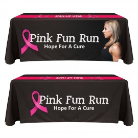 6' Custom Throw Style Table Cover with Logo  6