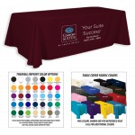 6' Premium 3-Color Thermal Transfer Table Cover Logo Branded