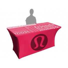 Personalized 6' Stretch Table Cover w/Full Color Dye Sublimation  Personalized 6
