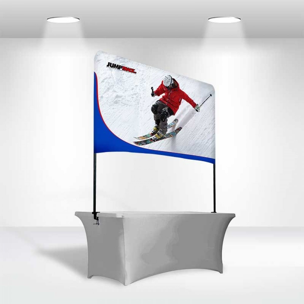 8' Full Color Table Top Banner - Medium with Logo