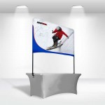 8' Full Color Table Top Banner - Medium with Logo