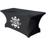 6' Spandex Table Cover (1 Color Print) with Logo