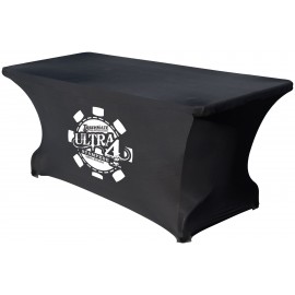 6' Spandex Table Cover (1 Color Print) with Logo