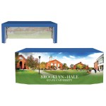 6' Customized Open Back Fitted Table Cover with Logo