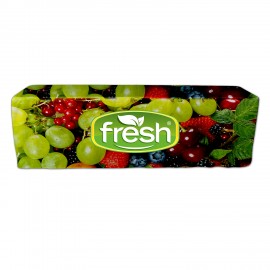 8' Full 30"H Fully Printed Fitted Throw Cover with Logo  8