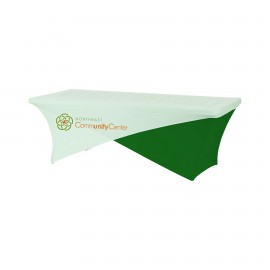 Cross Over Full Color Tablecloth For 8ft Table with Logo  Cross Over Full Color Tablecloth For 8ft Table with Logo
