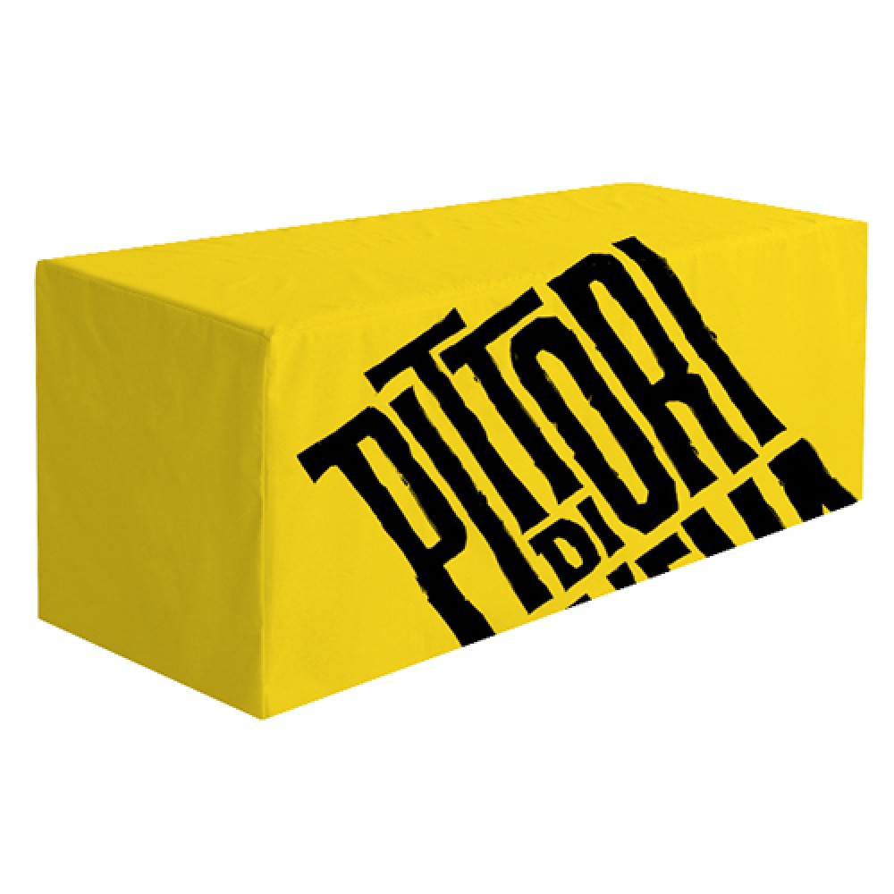 Logo Branded 8Ft Premium Wrinkle-Free Fitted Table Throw Logo Branded 8Ft Premium Wrinkle-Free Fitted Table Throw
