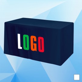 4ft Table Cover Stock Color with Logo  4ft Table Cover Stock Color with Logo