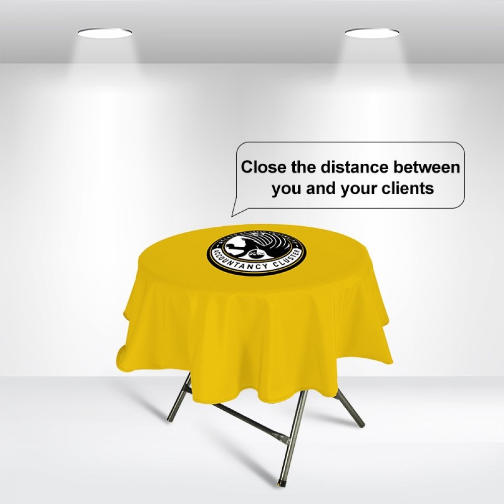 Promotional Round Table Covers in Full Color