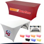 Personalized 8' Premium Stretch Open Back Table Cover