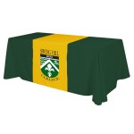 Custom Printed Poly/ Cotton Twill Cover Fit Front, Top & 12" Back Screen Printed Table Runner