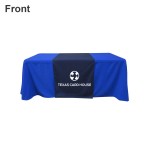 6 Ft Fitted Table Runner Rectangle Table Cloth with Logo