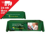 24 - Hour 8' Custom Throw Style Table Cover with Logo