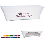 8'ft Open-Back Ultra-Fit Table Cover with Logo