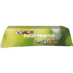 Full Coverage 8' Dye Sub Printed Table Throw with Logo