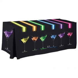 4' Fully Dye Sublimated Fitted Poly Table Cover with Logo  4