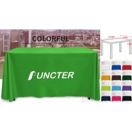6FT Premium Convertible Standard Table Cover (Full Color Dye Sublimation)-4 Sided with Logo