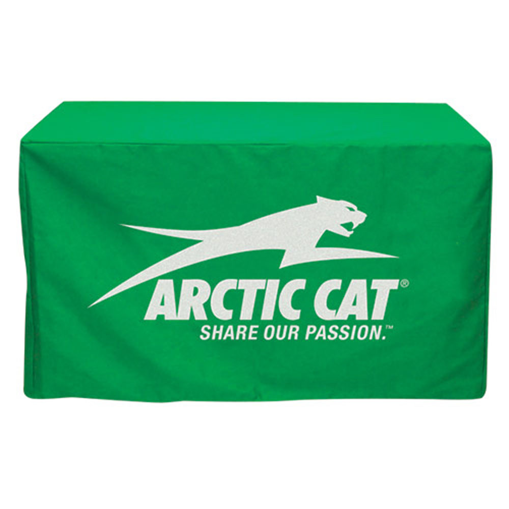 Fitted 3-sided Table Cover - fits 4 foot standard table with Logo Fitted 3-sided Table Cover - fits 4 foot standard table with Logo
