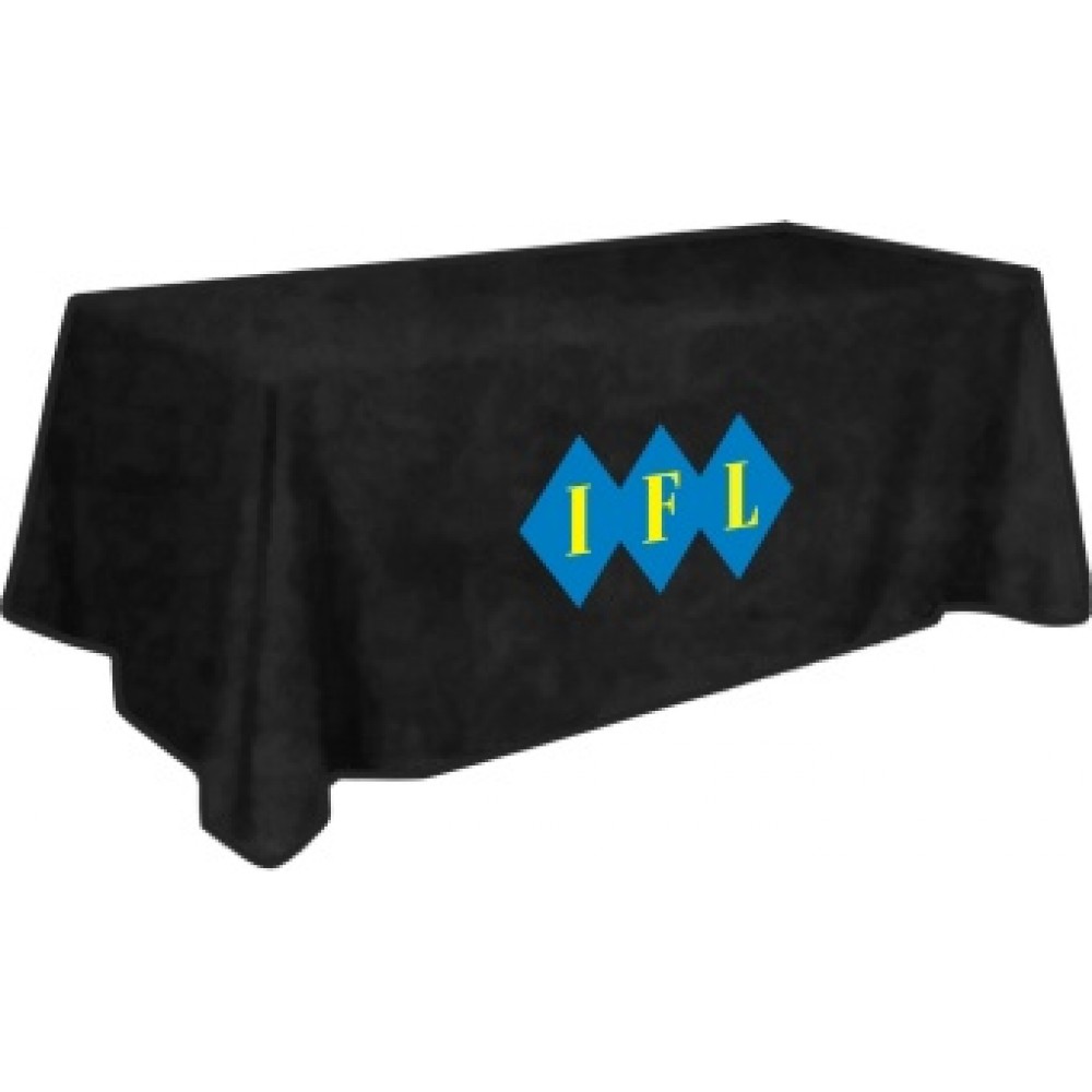 Custom Tablecloth 90" X 132" with Logo for 6' Table