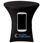 Logo Branded 31.9" x 43.3" Round Stretch Table Cover