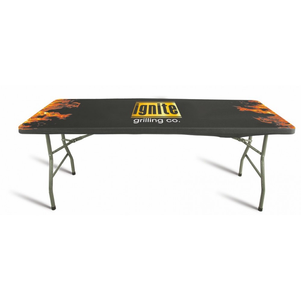 Contour Stretch Dye Sublimated Fitted Topper (30"x72") Logo Branded Contour Stretch Dye Sublimated Fitted Topper (30"x72") Logo Branded