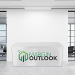 8FT Fitted Trade Show Table Cover - Full Color Imprint with Logo