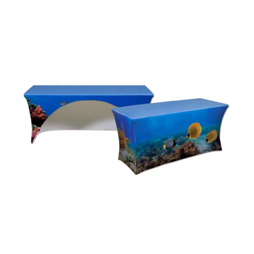 Promotional 4Ft 3-Sided Stretch Table Cover