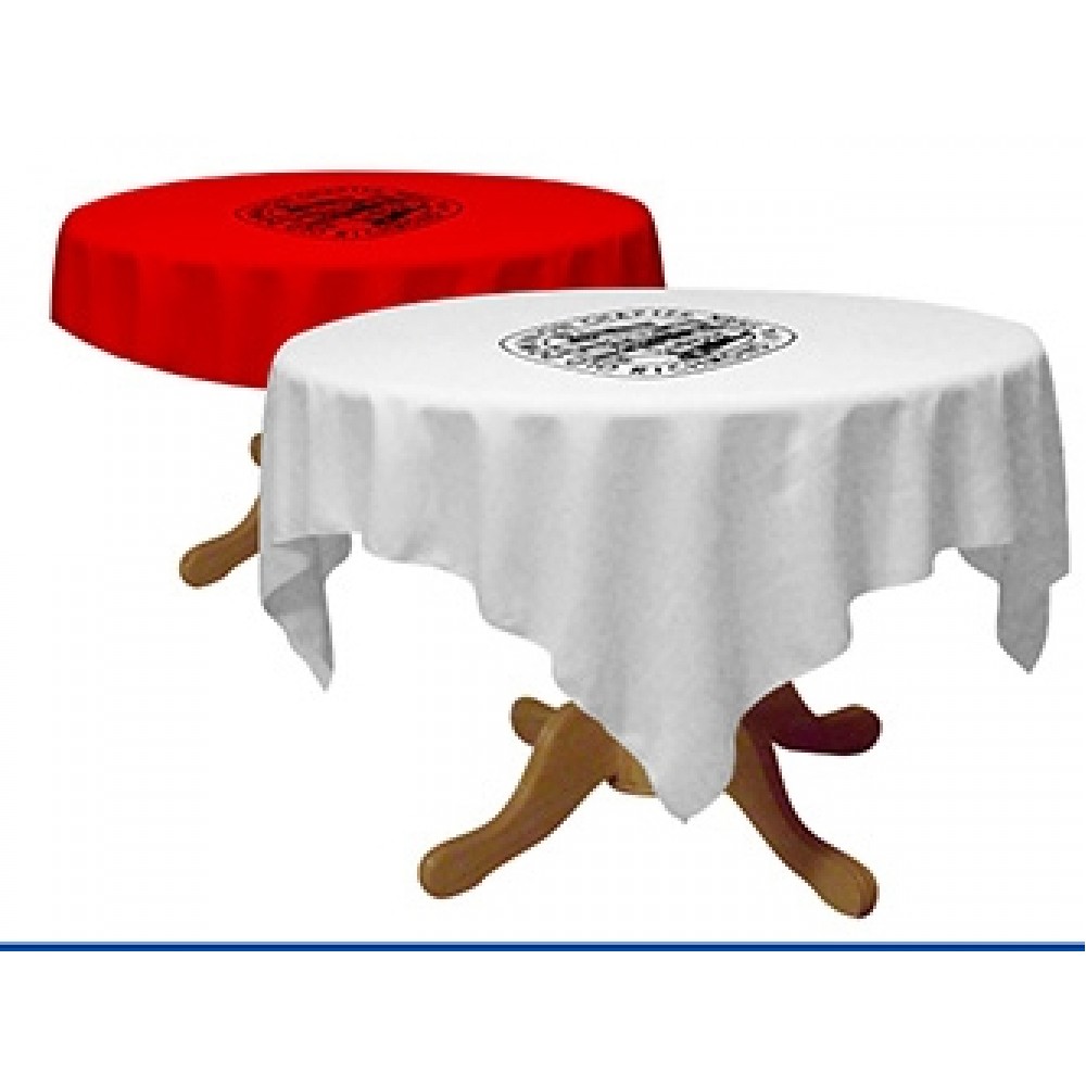 Logo Branded 36" Draped Round Table Throw (1 Color Print) Logo Branded 36" Draped Round Table Throw (1 Color Print)
