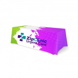Logo Branded 8' Closed Back Fitted Tablecloth  Logo Branded 8