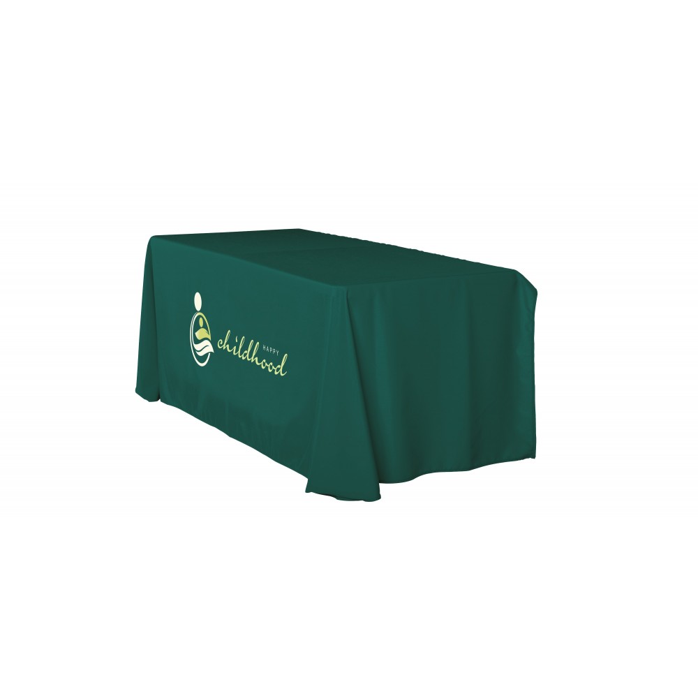 8ft Non-Fitted Premium Table Cover with Logo