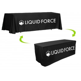 Customized 8' to 6' Convertible Dye Sublimated Table Throw  Customized 8