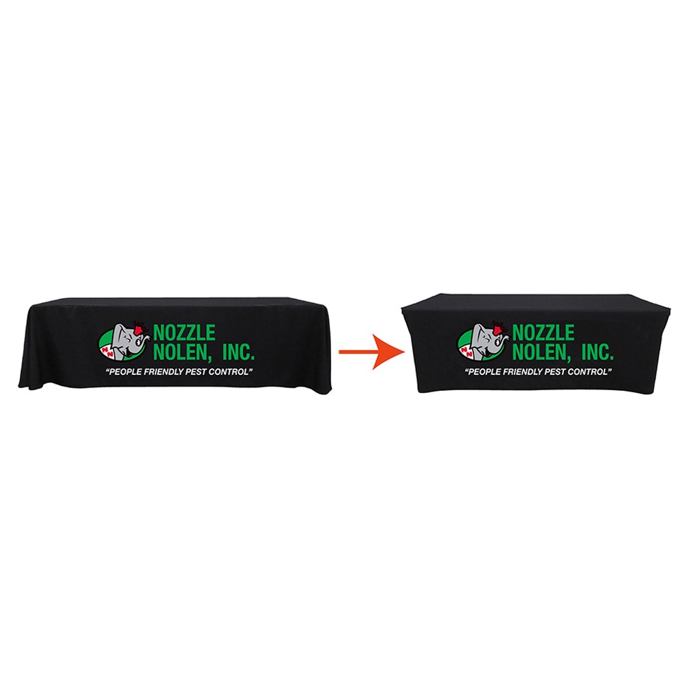 6' to 8' Convertible Table Cover Standard Throw with Logo 6' to 8' Convertible Table Cover Standard Throw with Logo