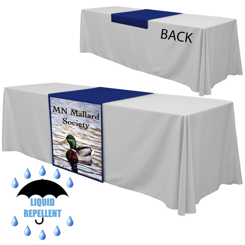 Custom Printed 24" x 63" Liquid Repellent Table Runner Polyester Full Color Full Bleed Dye Sublimation Custom Printed 24" x 63" Liquid Repellent Table Runner Polyester Full Color Full Bleed Dye Sublimation