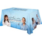 Promotional Premium 6ft Dye Sublimated Flowing Table Throw